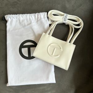NWT Small White Telfar Crossbody Bag